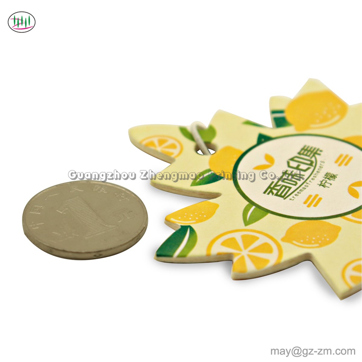 Customized fashion design offset paper fragrant cmyk printing whole paper car air freshener