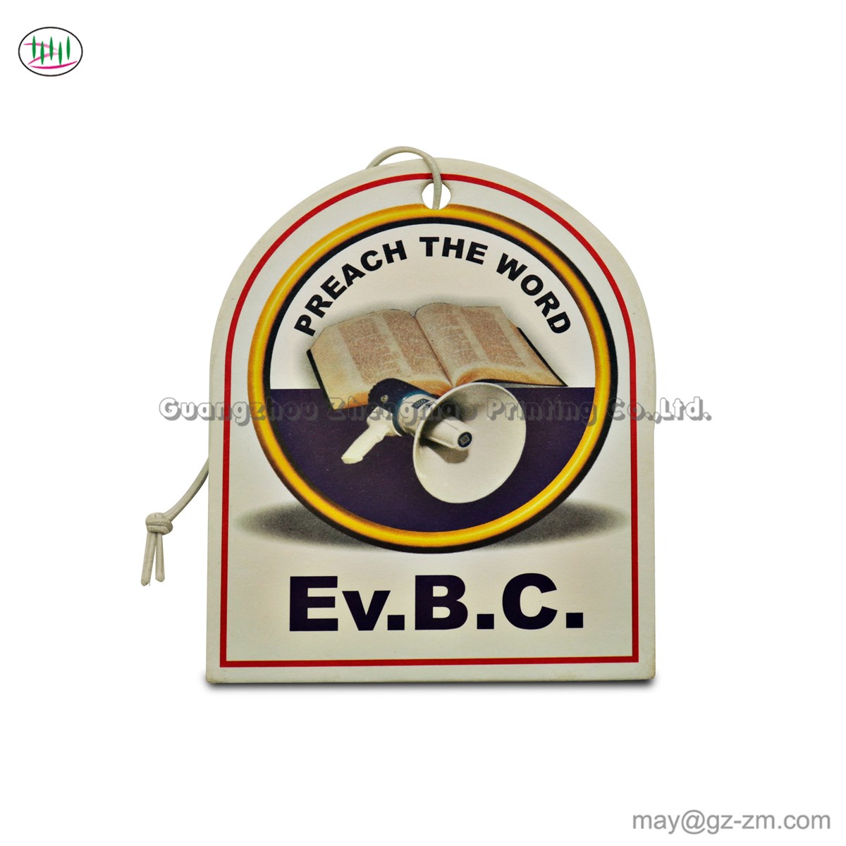 Wholesale high quality good fragrance custom shape cotton paper car air freshener
