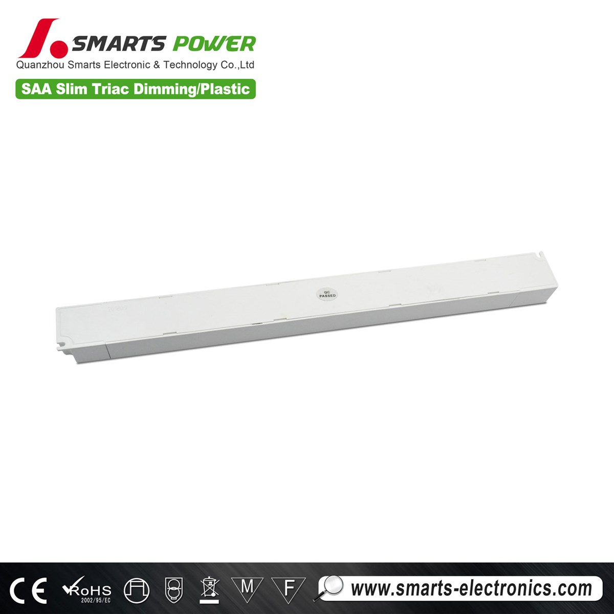 277V Slim type Triac Dimming Class 2 Constant Voltage plastic case for led driver