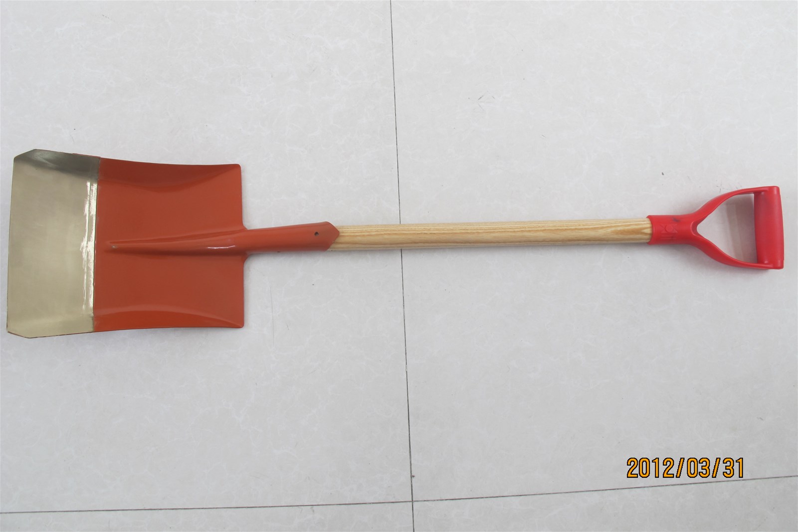 beryllium copper or aluminum bronze non sparking square shove with loaded handle