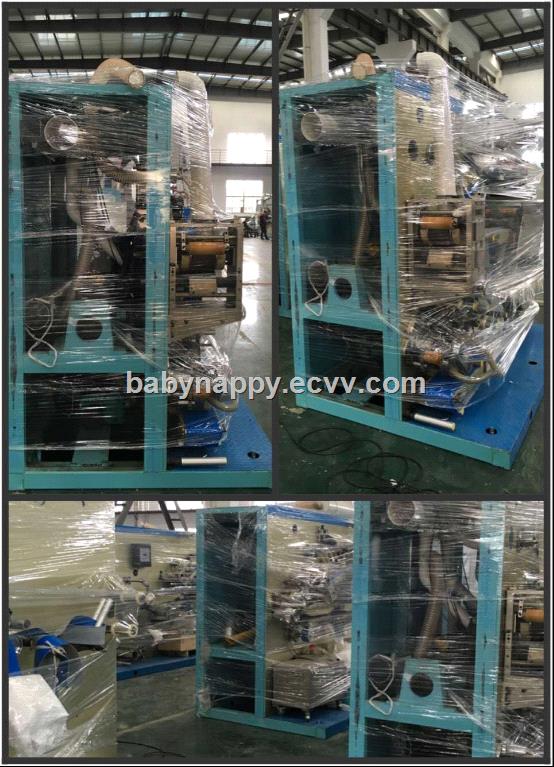 Full servo T shape elastic back ear baby diaper machine