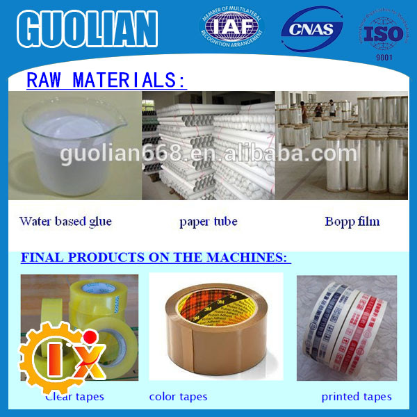 GL500B Full automatic adhesive BOPP tape making machine manufacturer