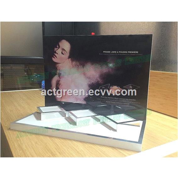 Cosmetics Make up Acrylic Counter Display PMMA Plexiglass Retail Display Stand Set AGD077