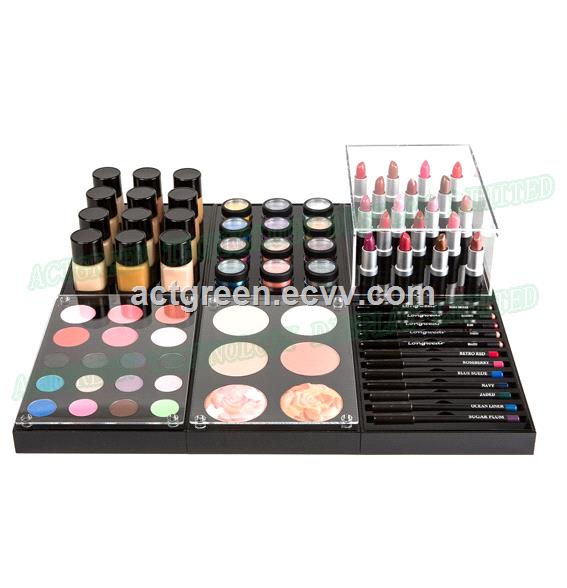 Cosmetics Make up Acrylic Counter Top Retail Display Stand Set AGD106