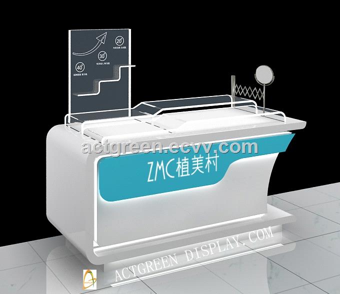 Customized Cosmetics Counter Display Stand for Make up Skincare Ferfume AGDCC134