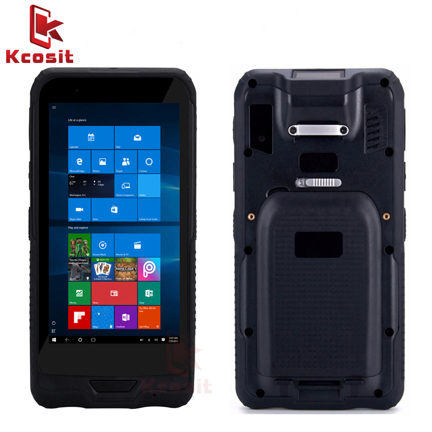 Rugged Handheld Kcosit K62H 6 Tablet Pocket PC Mini Computer Windows 10 IP67 Rugged Waterproof 2D Barcode Scannner