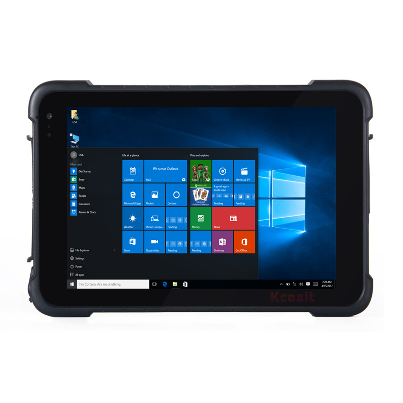 Kcosit K86 Rugged Windows 10 Waterproof Car Tablet PC Pro IP67 Shockproof 8 Touch 1280x800 HDMI 4G LTE Ublox Gps PDA