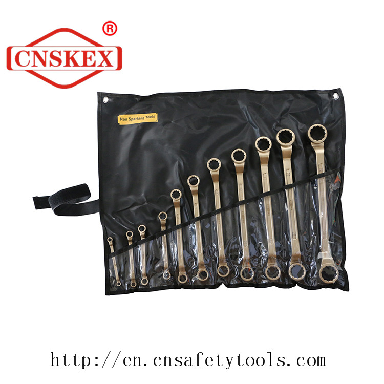 beryllium copper or aluminum bronze non sparking wrench set