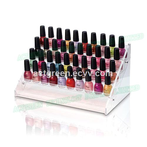 Cosmetics Make up Nail Polish Acrylic Counter Display Plexiglass Retail Display Stand Set AGD070