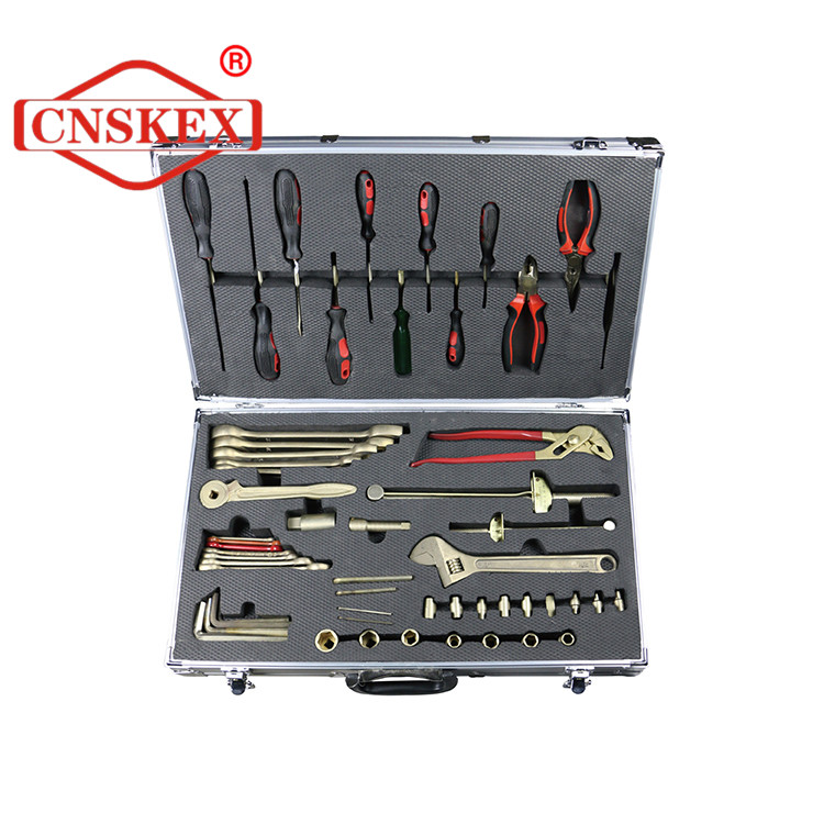 non sparking beryllium copper or aluminum bronze hand tools set 17pcs