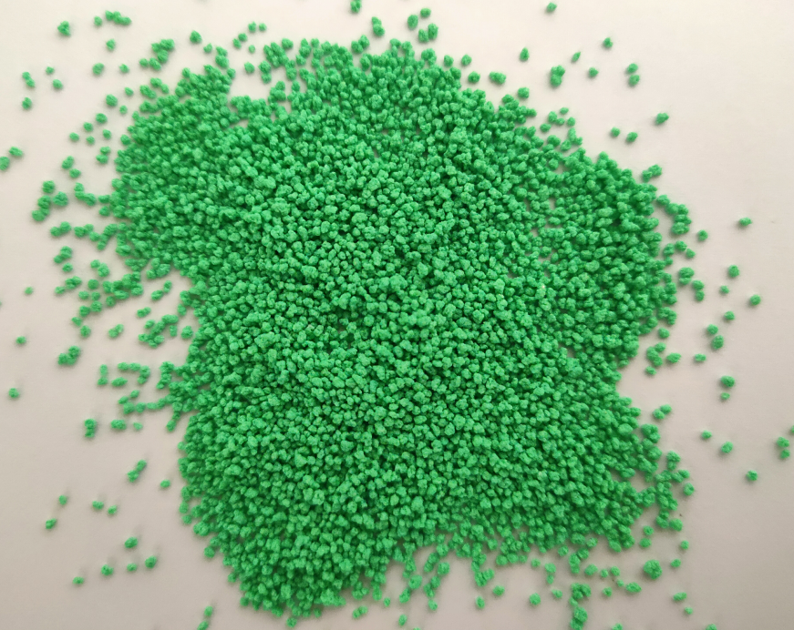 Colorful speckles for detergent powder