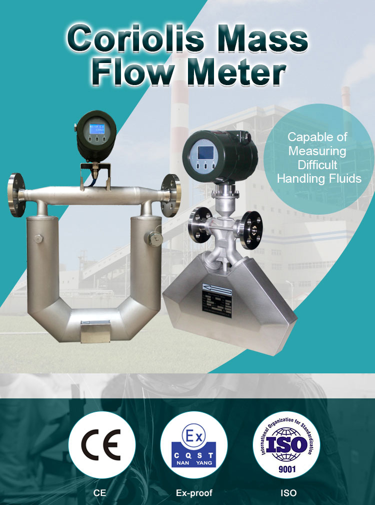 LCD display high viscosity corioliss mass flow meters