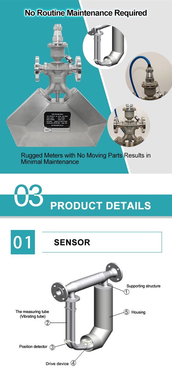 LCD display high viscosity corioliss mass flow meters