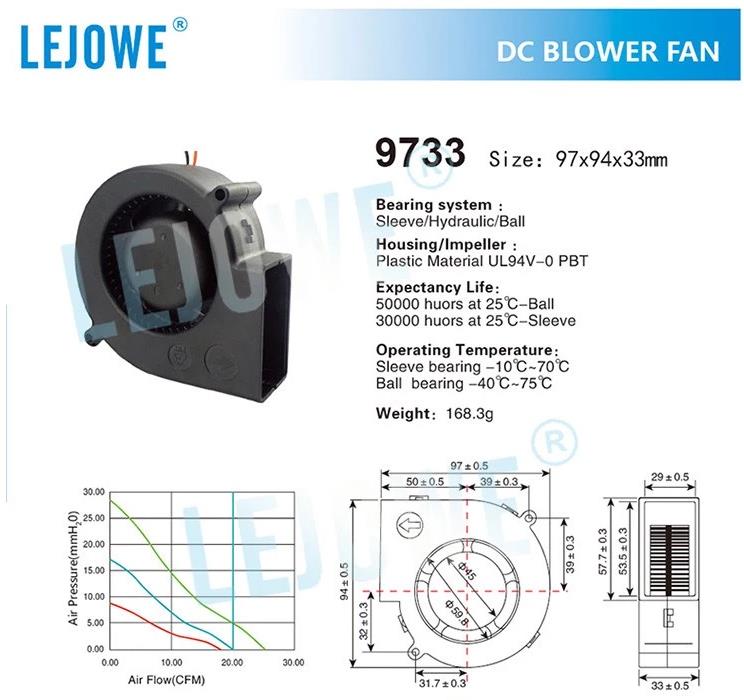 Factory Customized 12v Purifier Fan DC Blower Fan