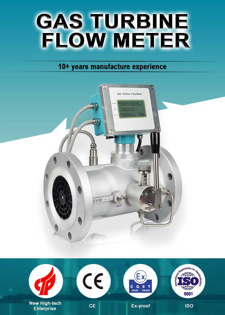 Factory price digital RS485 smart gas turbine flowmeter