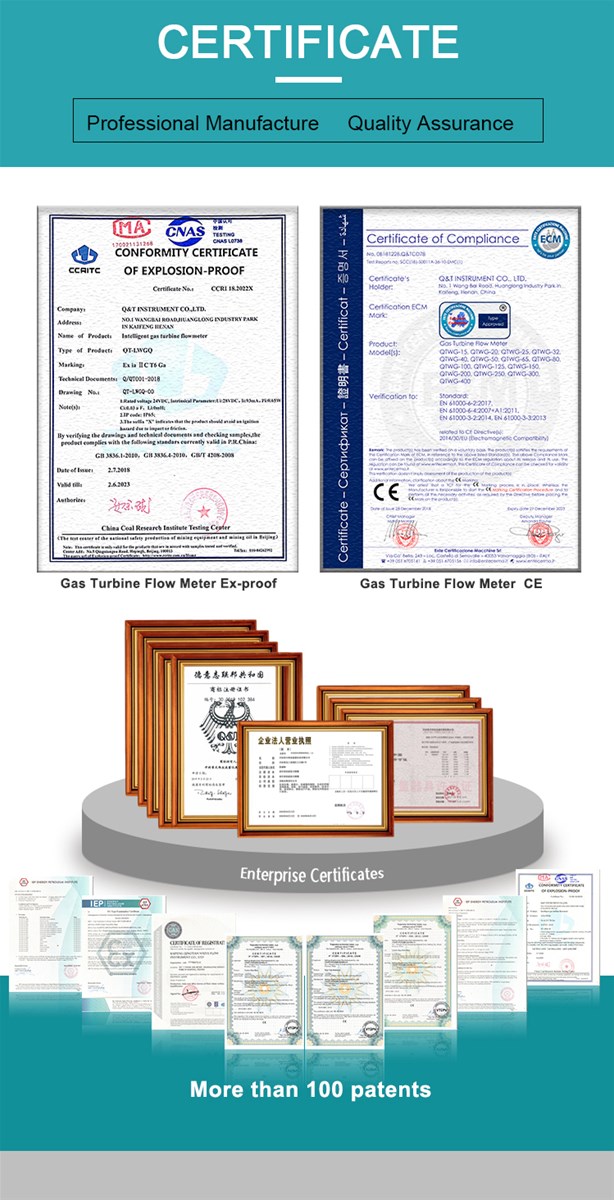 Factory price digital RS485 smart gas turbine flowmeter