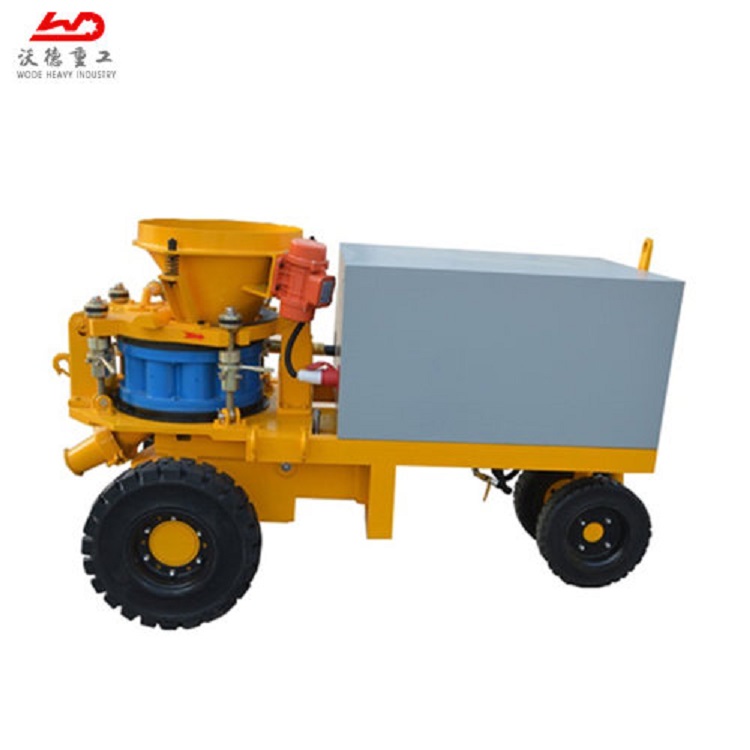 seller mobile wet mix shotcrete machine remote control high efficiency