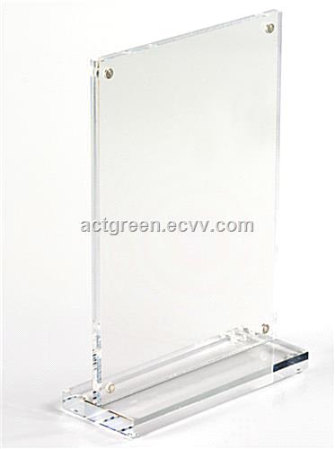 Sign Holder Perspex Acrylic Poster Holder Display Rack Sign Frame Stand Table Advertising Display