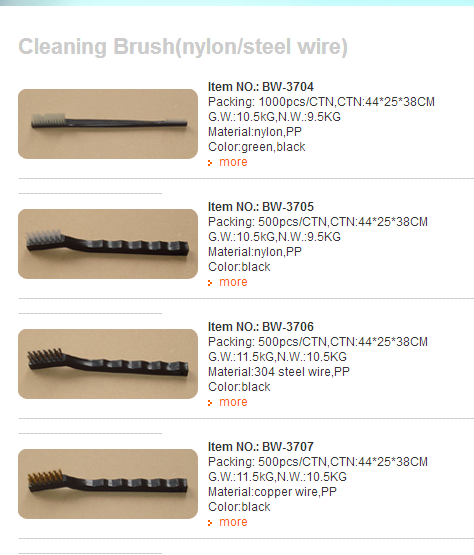 Produce and Supply instrumental cleaning brush nylon wire brass wire stainless steel wire bristles