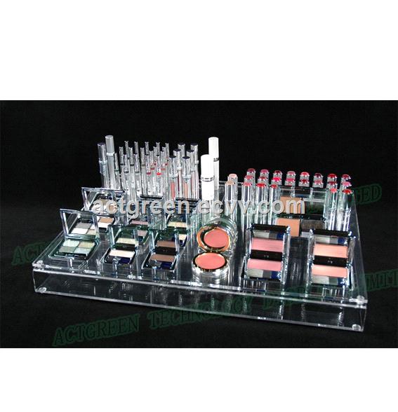 Cosmetics Make Up Clear Acrylic Plexiglass Display Stand AGD108
