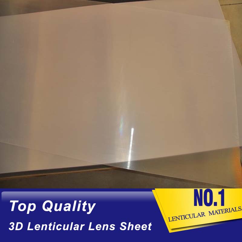 blank PP lenticular sheet 038mm transparent 100 lpi 3d plastic printing film clear flip lenticular lens for sale