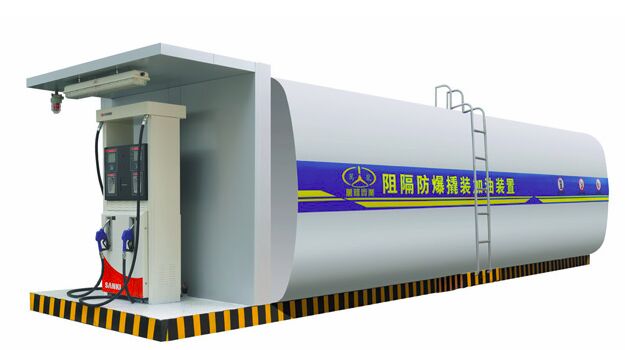40ft 50000L mobile fuel station with solar system