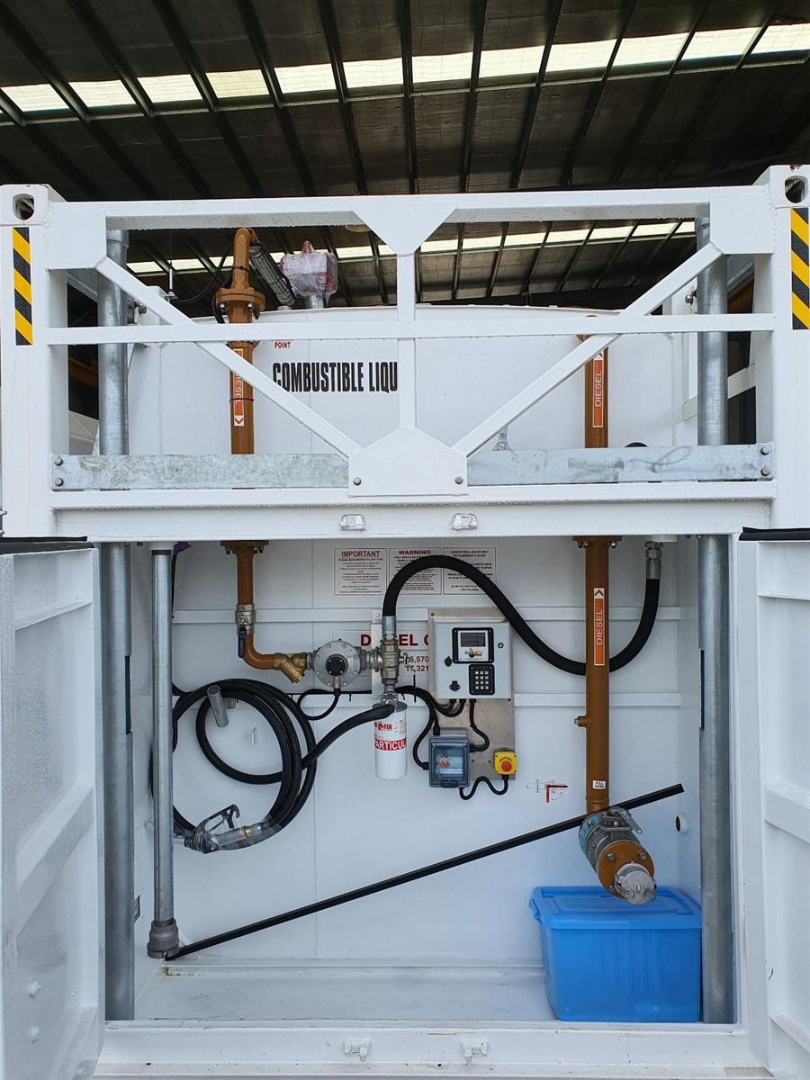 40ft 50000L mobile fuel station with solar system