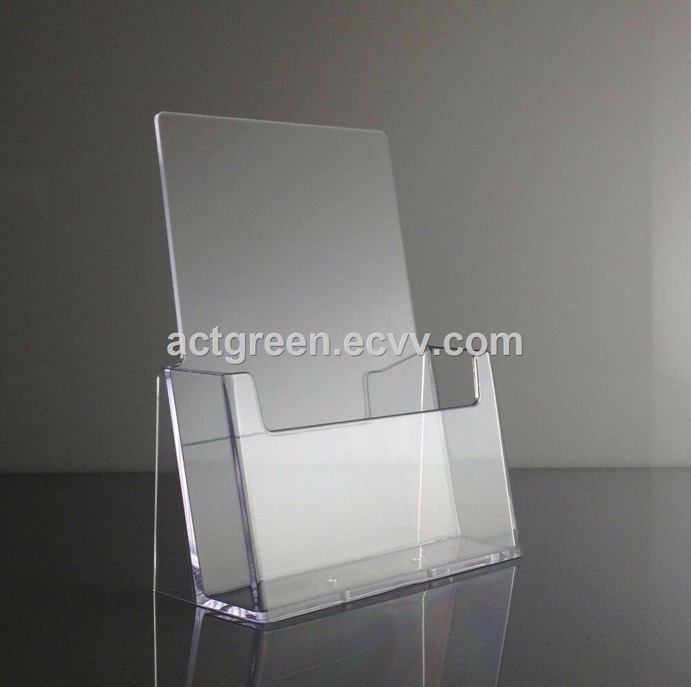 Chinese supplier custom made acrylic brochure holder leaflet catalog display AGD308