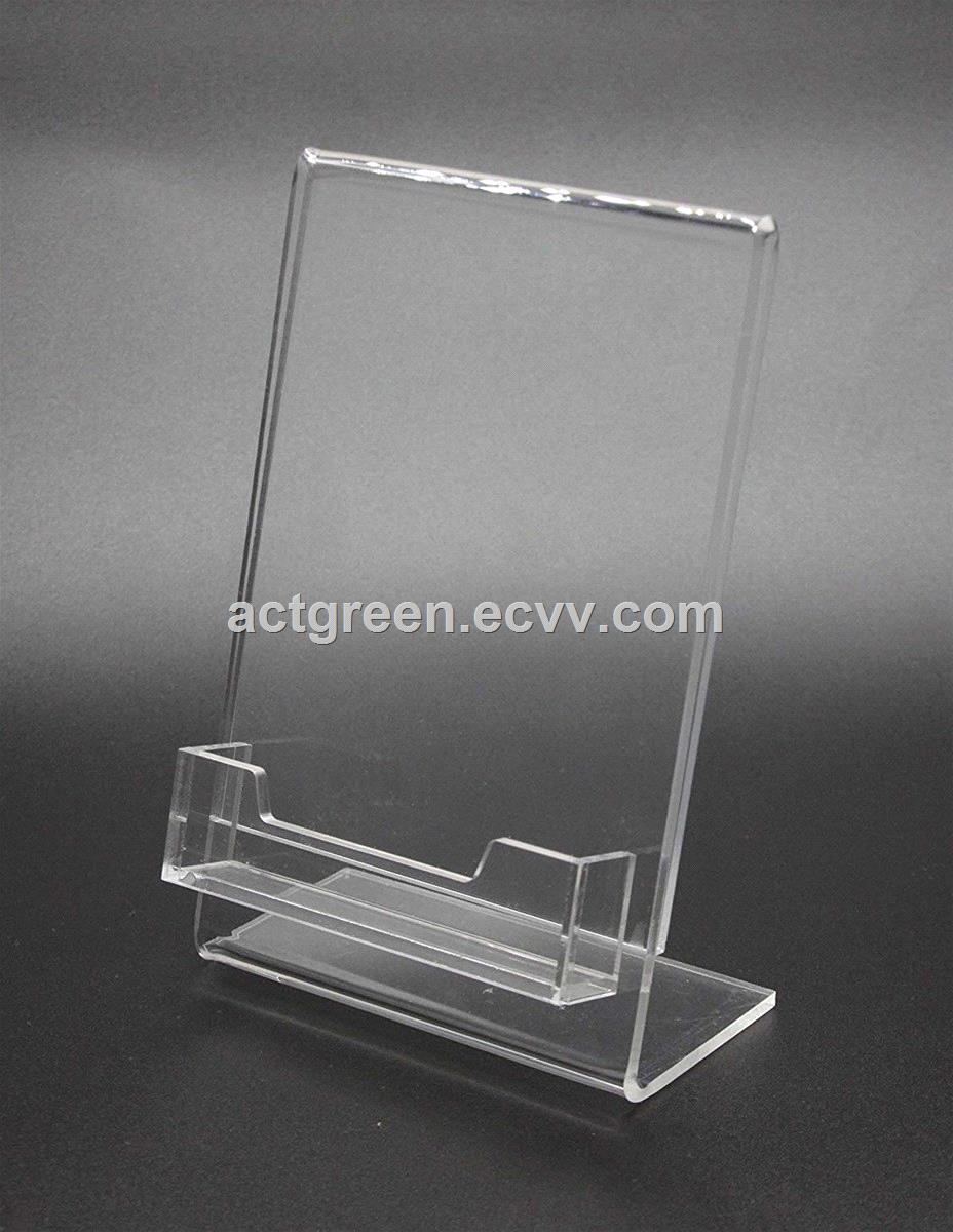 Chinese supplier custom made acrylic brochure holder leaflet catalog display AGD308