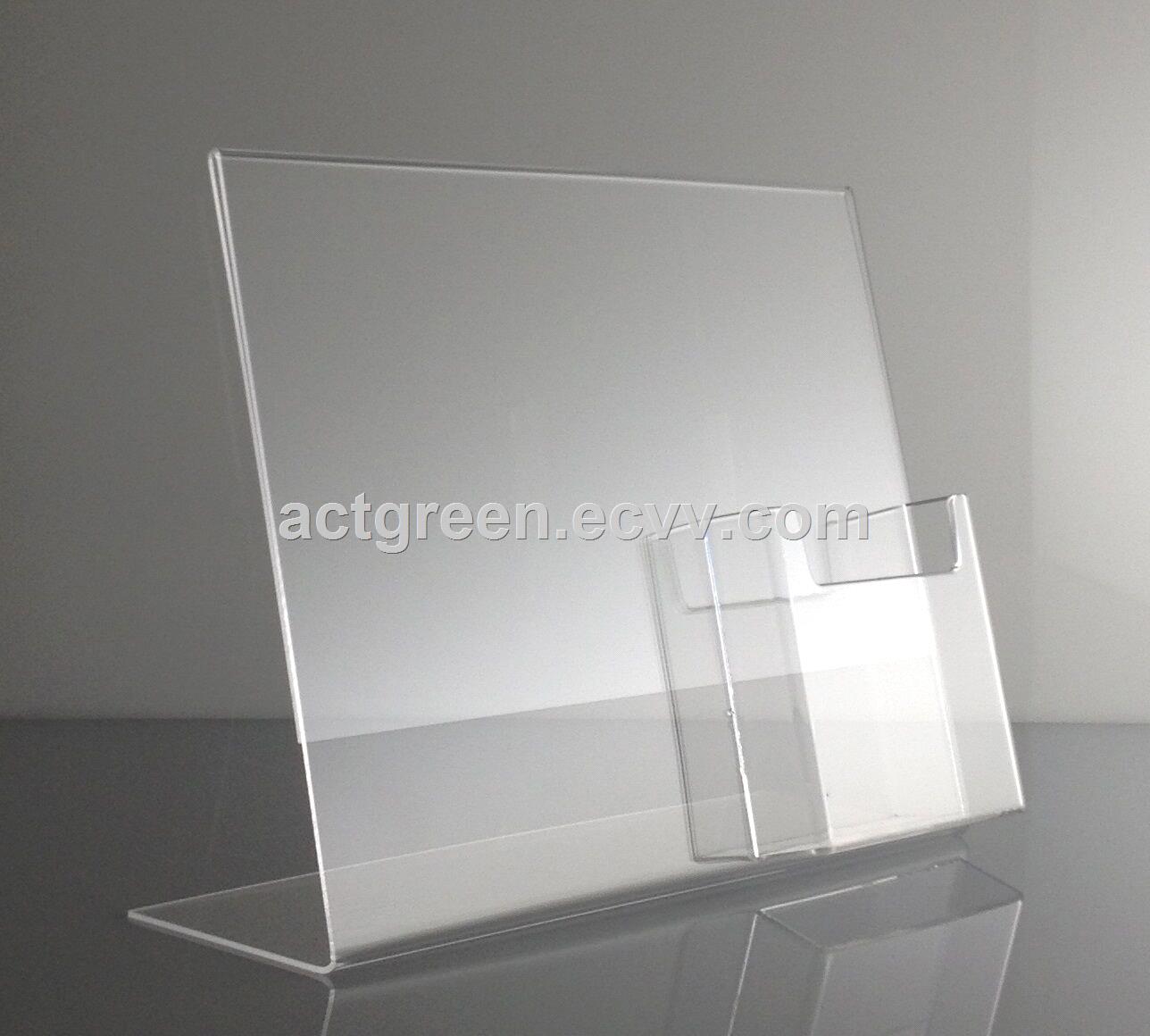 Chinese supplier custom made acrylic brochure holder leaflet catalog display AGD308
