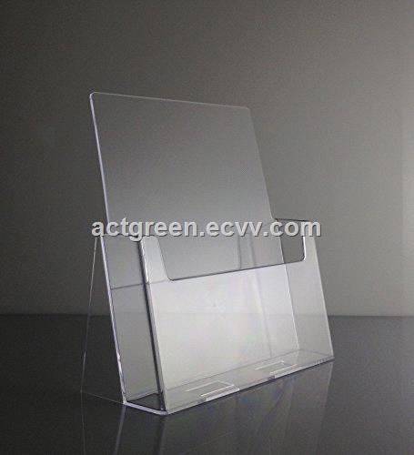 Chinese supplier custom made acrylic brochure holder leaflet catalog display AGD308