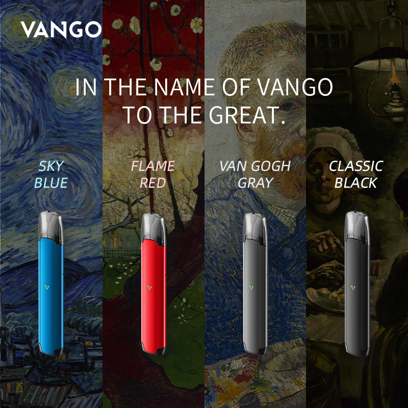 Vango rechargeable fruit flavor vape package
