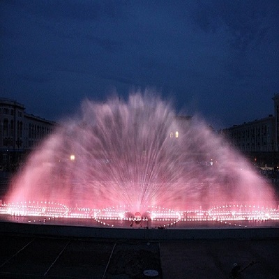 Fanshaped Water Screen Movie 3010