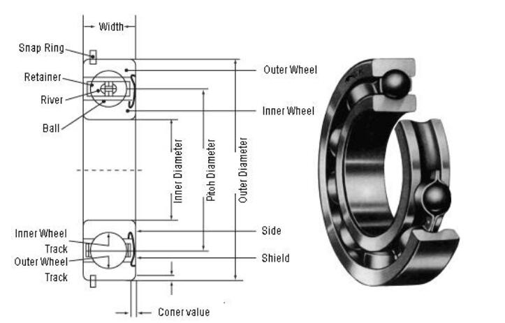 Deep Groove Ball Bearings Samples & Specification Drawing Available ...