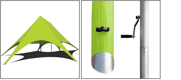 Factory sell Star tent for camping or party or trade show shade