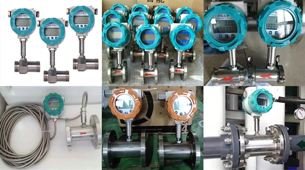 420mA digital liquid turbine fuel diesel oil flow meter