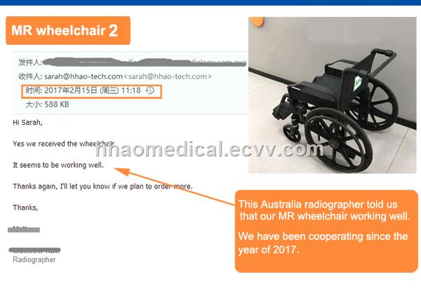 NonMagnet Wheelchair for MR Room Use