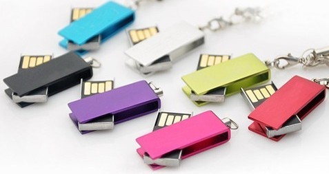 Mini swivel USB Flash Drive For Mac and PC No Driver Required