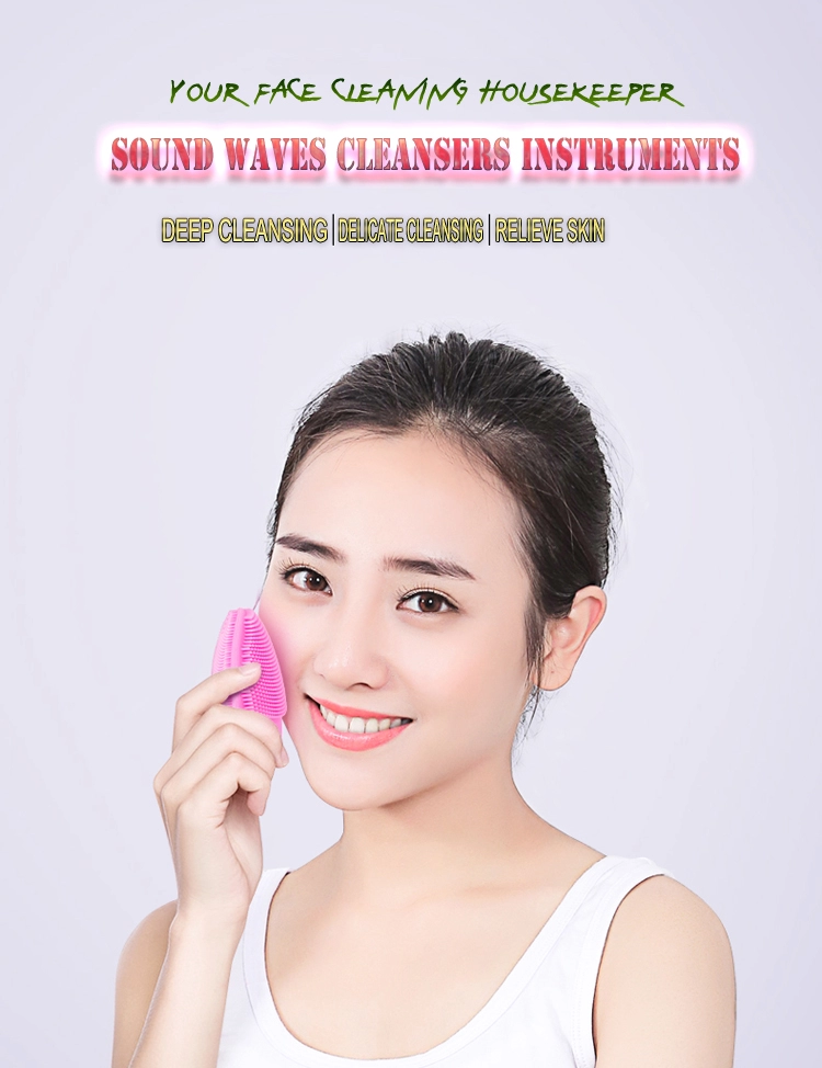 2019 Products trend skincare machine silicon facial cleanser brush