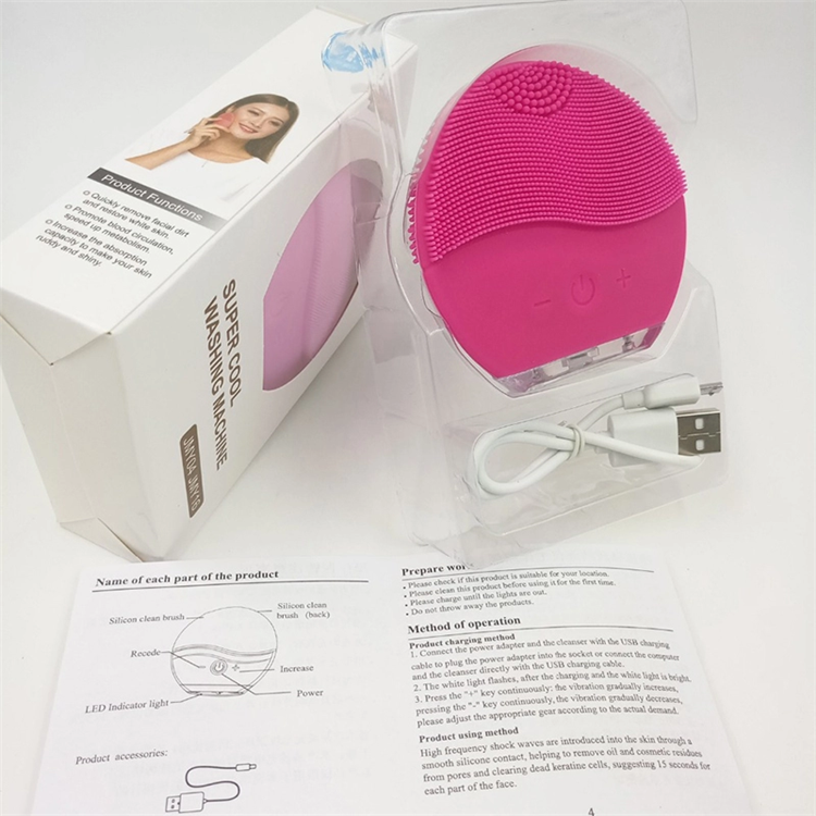 2019 Products trend skincare machine silicon facial cleanser brush