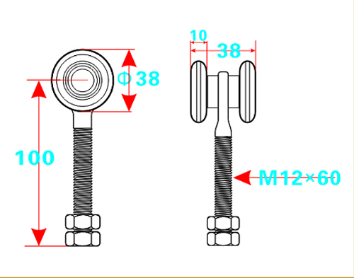 Hot sale galvanized metal door wheel