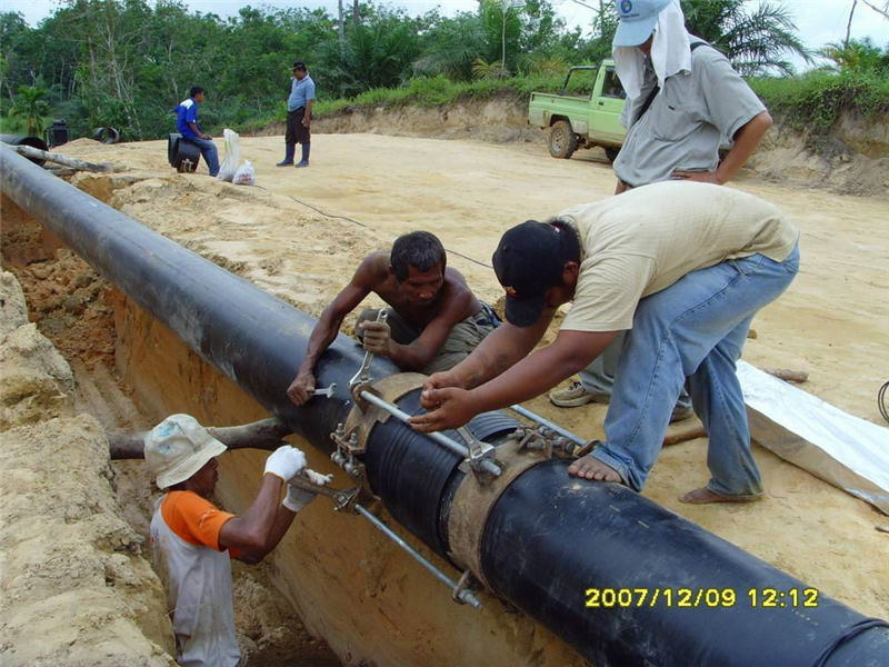 Steel skeleton plastic PE composite pipe for gas