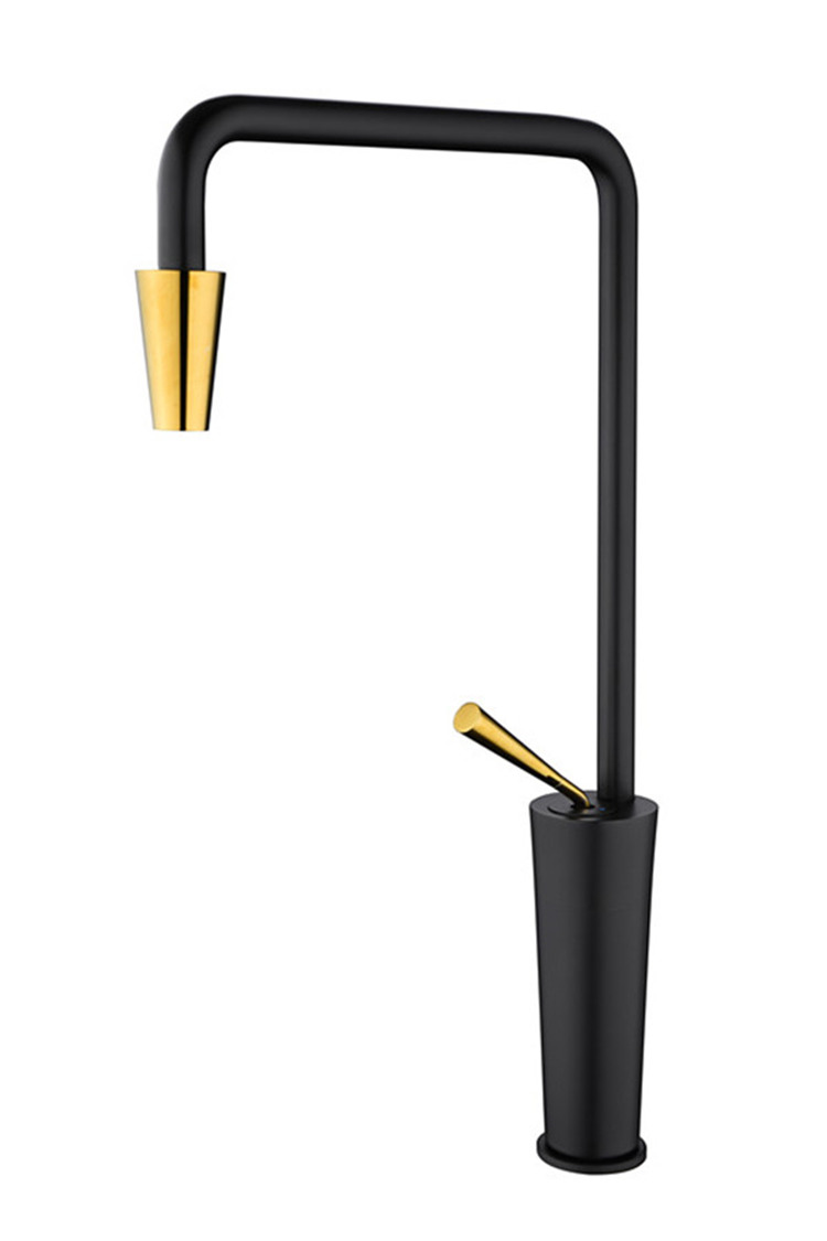 Black Kitchen One Handle High Arc Water Faucet