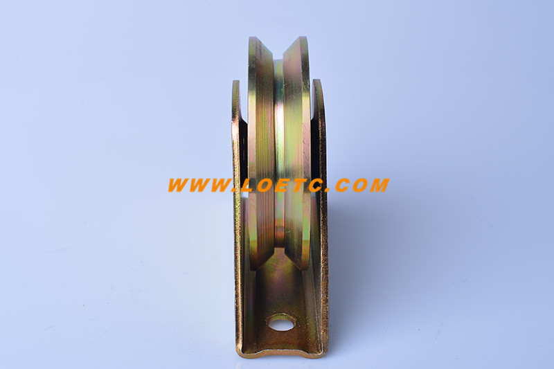 Y slot 80 galvanized metal door wheel