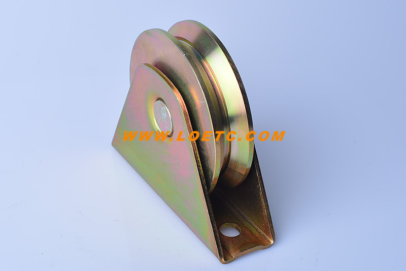 Y slot 80 galvanized metal door wheel