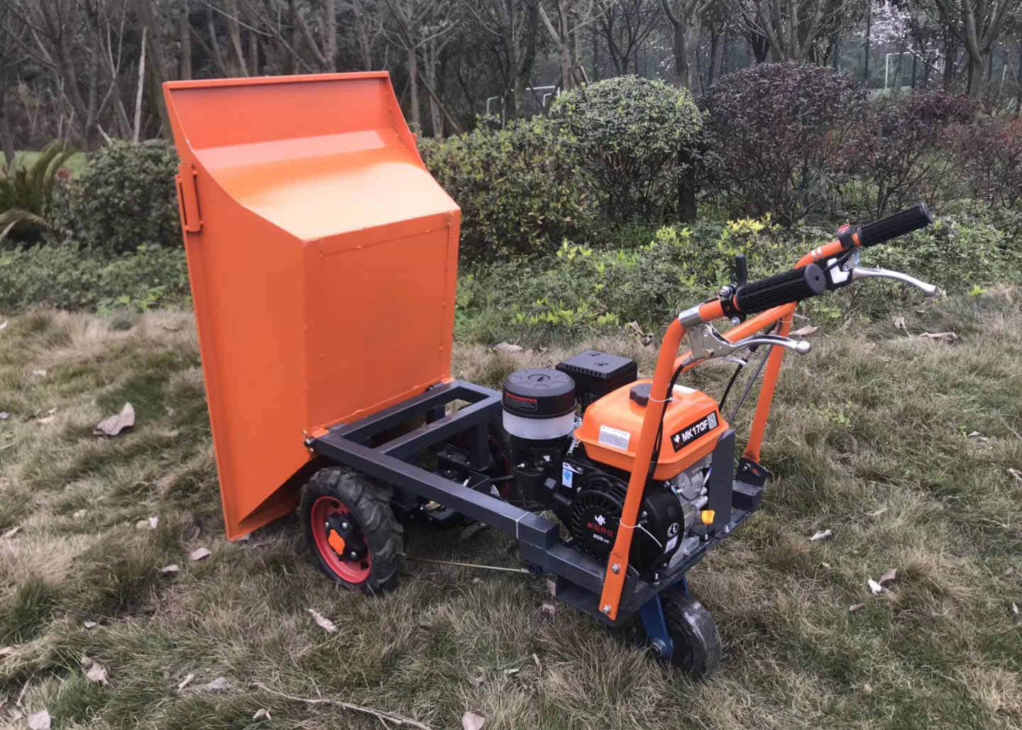 Convenient Motorised Three Wheeled Cart Trolley for Farm Agriculture Construction Work