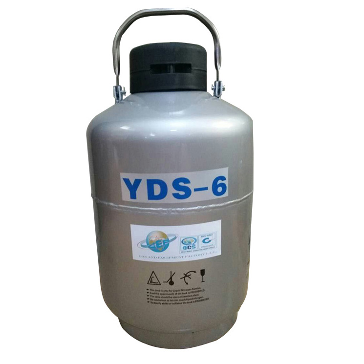 YDS6 small capacity liquid nitrogen container priceln2 tank price