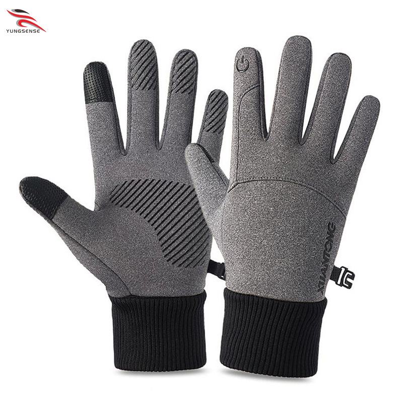 Cheap Price Winter Gloves with Warm Fleece Inside Touch Screen Glove for Outdoor Riding Hiking Running