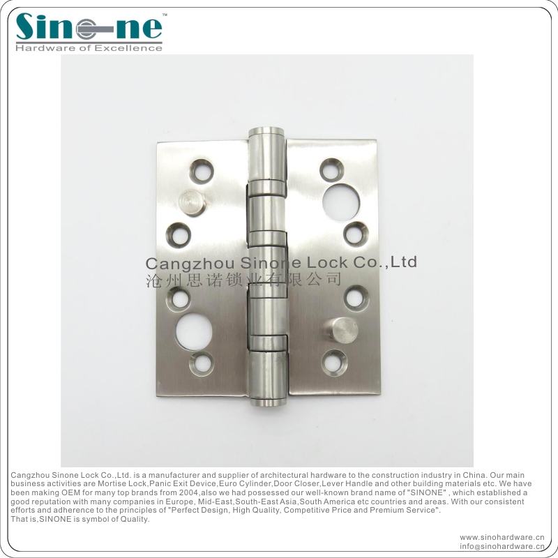 CE approved Stainless Steel 304 Ball bearing Hinge heavy duty Fire rated EN19352002 OEM factory in China