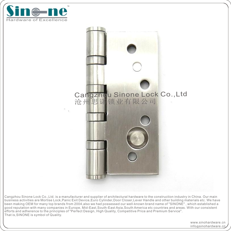 CE approved Stainless Steel 304 Ball bearing Hinge heavy duty Fire rated EN19352002 OEM factory in China